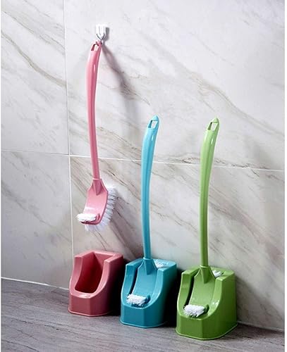 Miniatura 7 de Escobilla de inodoro y soporte para cepillo de labios autónomo, sistema de limpieza de inodoro para cepillos de inodoro de baño, cepillo de inodoro