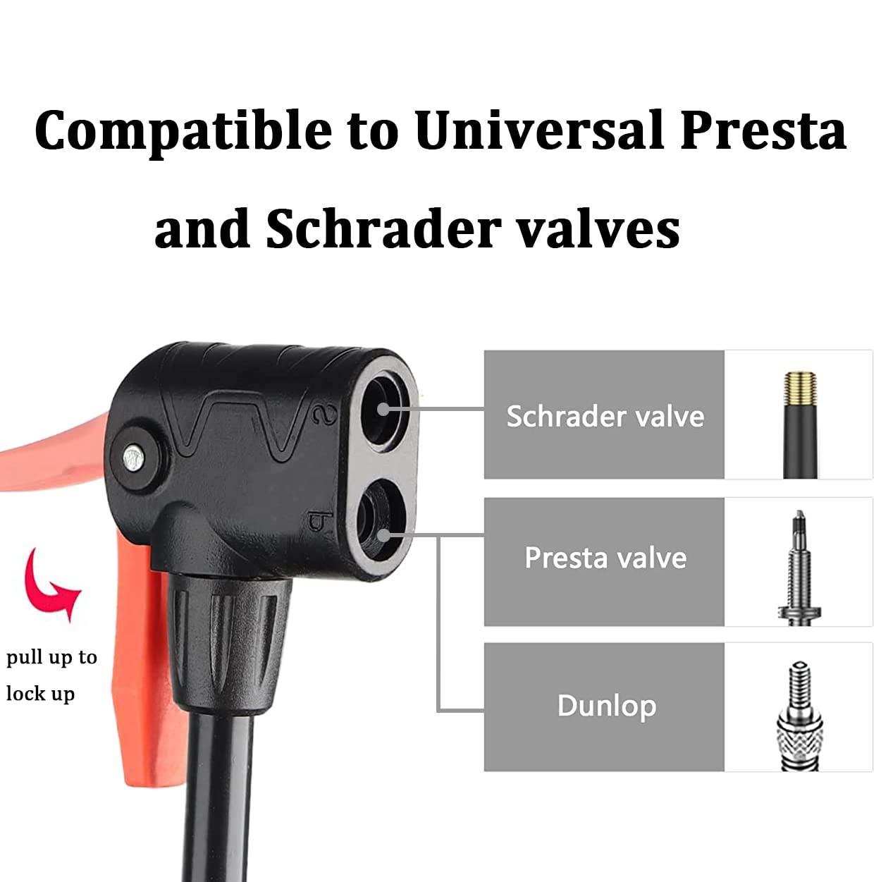 Pompa Per Bicicletta A Doppio Cilindro - Con Manometro E Valvole Presta/Schrader