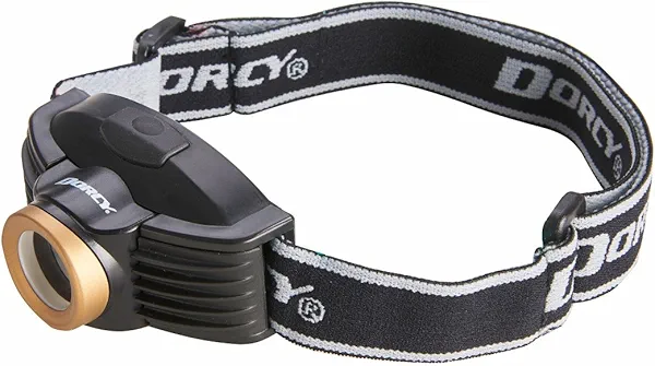 Dorcy 215-Lumen Weather Resistant Spot Beam LED Headlight, Black and Gold (41-2097)