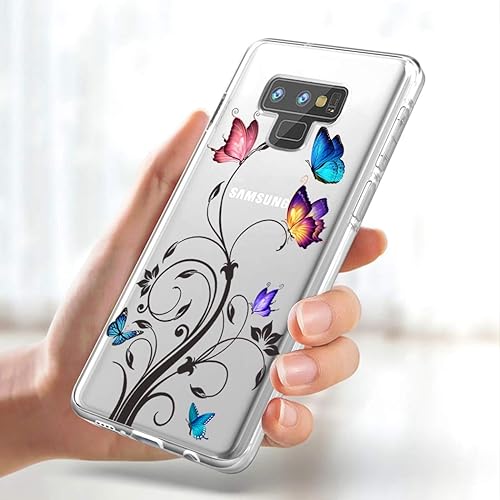 Miniatura 5 de Funda transparente compatible con Galaxy Note 9, Samsung Note 9 para niñas y mujeres, bonita funda protectora de TPU suave a prueba de golpes para