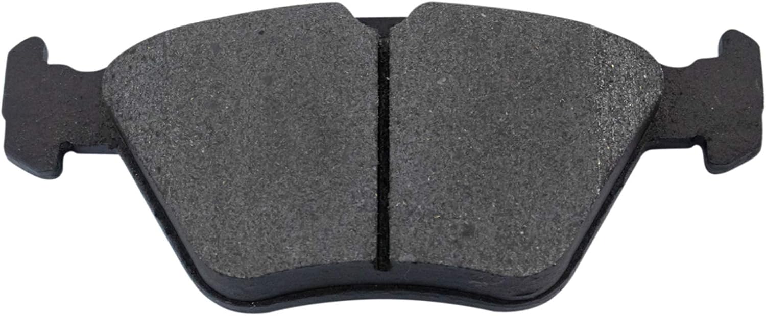 TRQ Front and Rear Brake Pad Set Semi Metallic Compatible with 2004-2008 Chrysler Crossfire 1996-2003 Mercedes-Benz E320 1998-2002 E430 2000-2003 CLK320 2001-2003 CLK430 2001-2004 SLK320