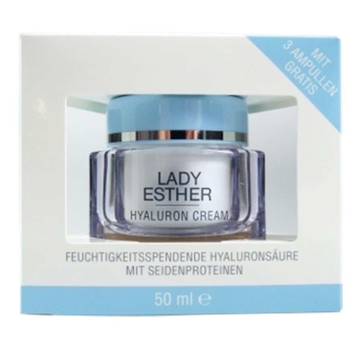 LADY ESTHER Hyaluron Cream 50 ml inkl. 3x Ampullen Special Care