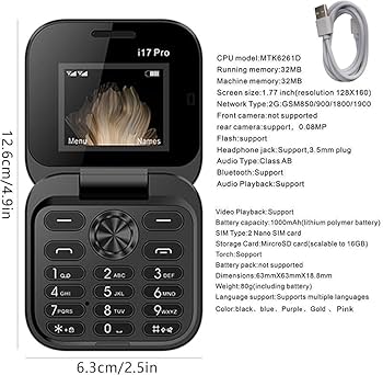 Amazon.co.jp: ミニ折りたたみ式携帯電話 - 高齢者向け携帯電話、大