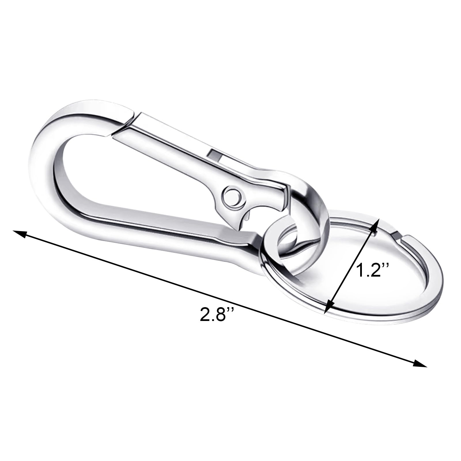 Qancekoo Metal Carabiner Clip Keyring Keychain Hook Holder