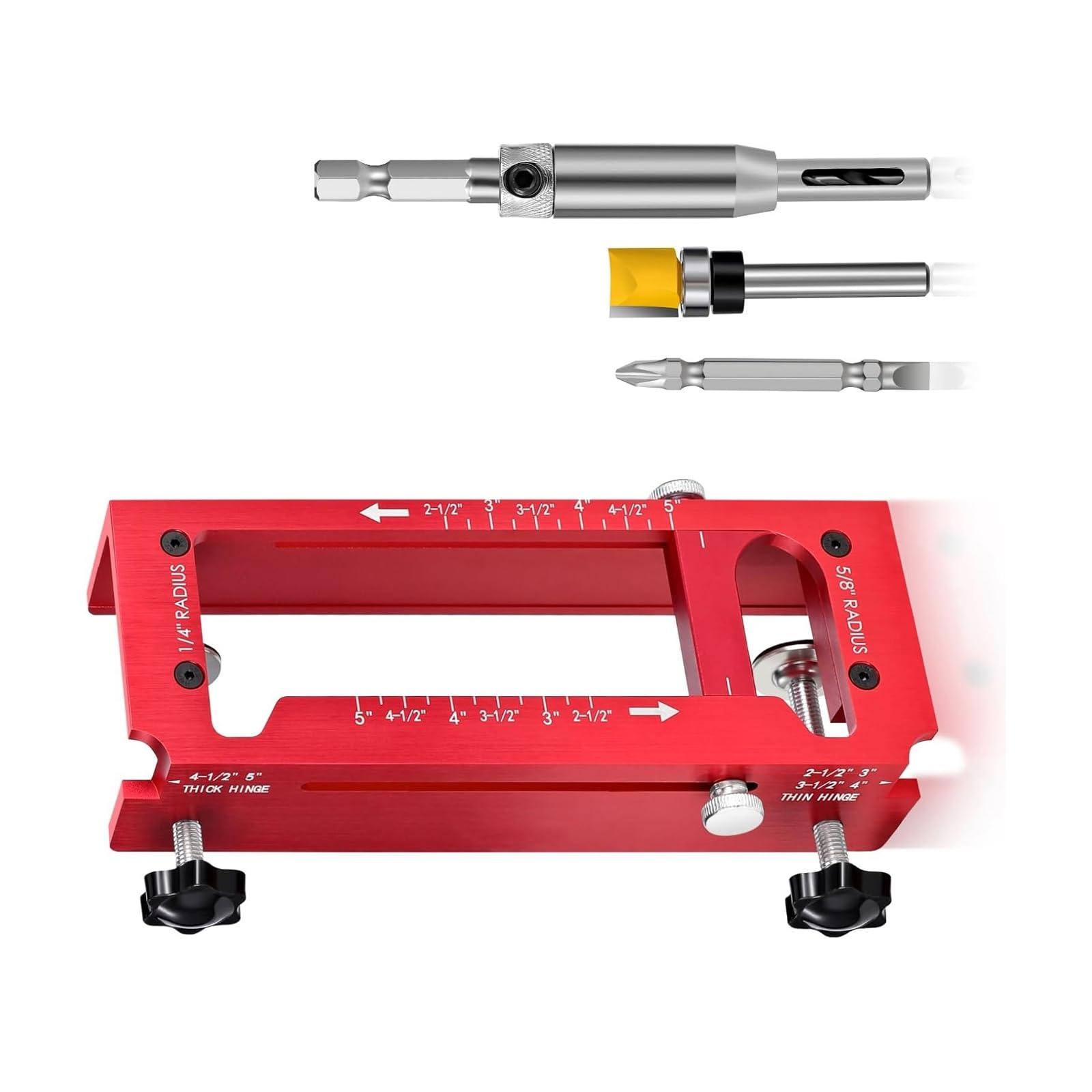 Door Hinge and Door Latches Installation Set Doors Hinge Mortiser Template Doors Latches for Accurate Chiseling Scoring Router Template