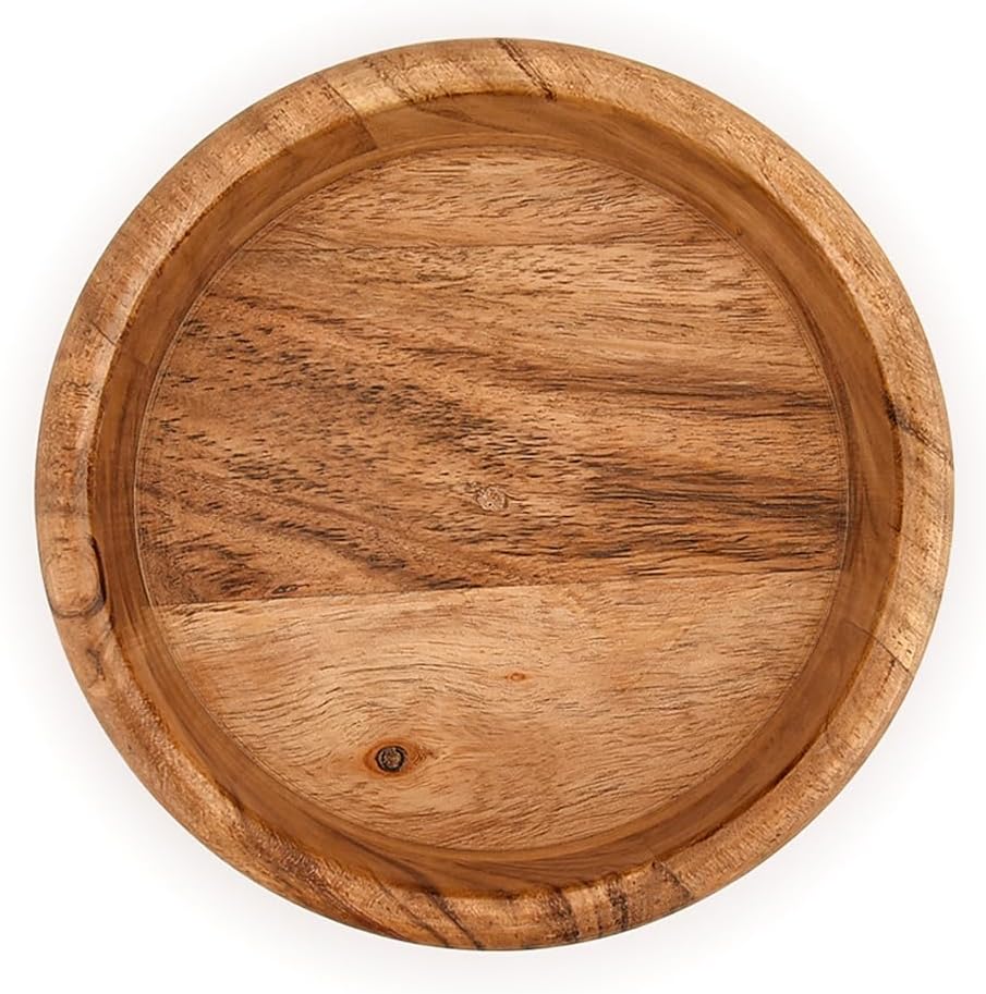 Kimona Snack Bowl Acacia Wood | Enjoy your salad, pasta, rice, smoothie, fruits, snacks Looks Absolutely Beautiful With Your Kitchen Setting (6" x 6" x 2.5")