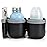Accmor Stroller Cup Holder with Phone Holder, Bike Cup Holder, Universal Cup Holder for Uppababy Nuna Doona Strollers, 2-in-1 Cup Phone Holder for Stroller, Bike, Wheelchair, Walker, Scooter