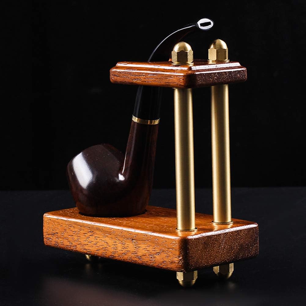 Smoking Pipe Rack,PortableTobacco Pipe Holder Universal Wooden Pipe Stand for 1 Tobacco Smoking Pipes