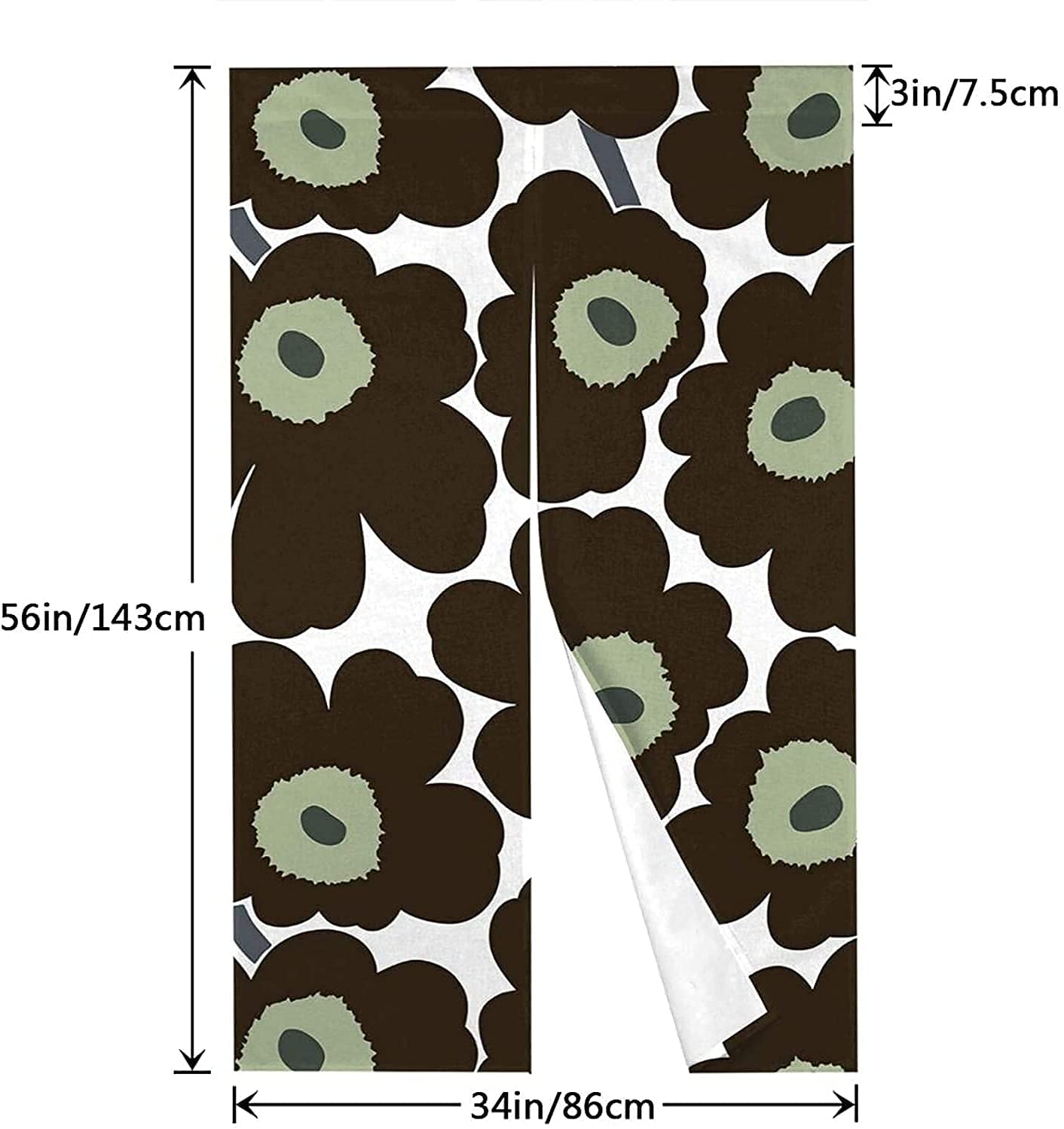 Amazon｜北欧 のれん マリメッコ のれん 和風 目隠し ロング 暖簾