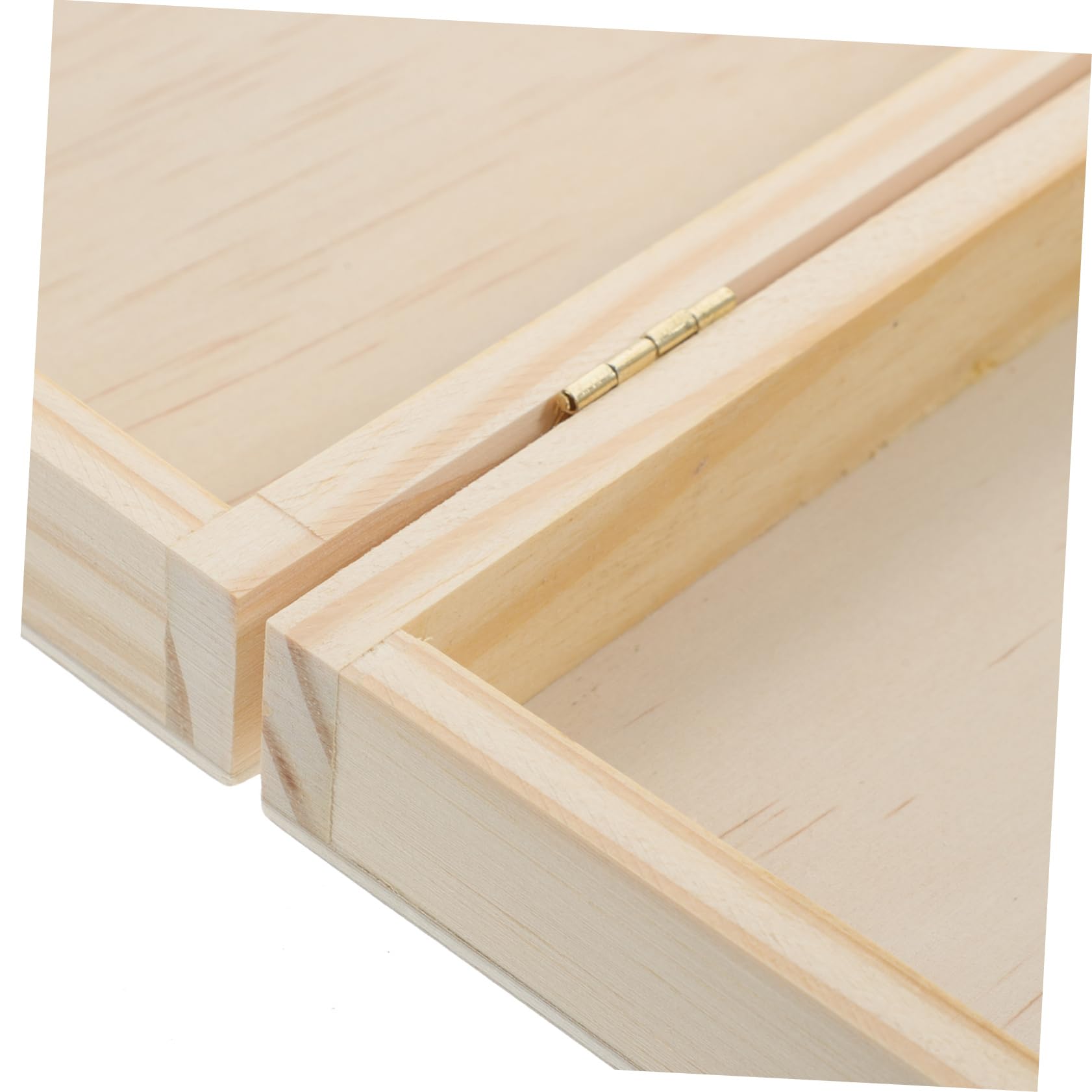 Lurrose 1pièce Boîte De Rangement Bois Pour Peinture Et Crayons Étui Pratique Multi-usage Bois Massif Pour Étudiants Et Artistes