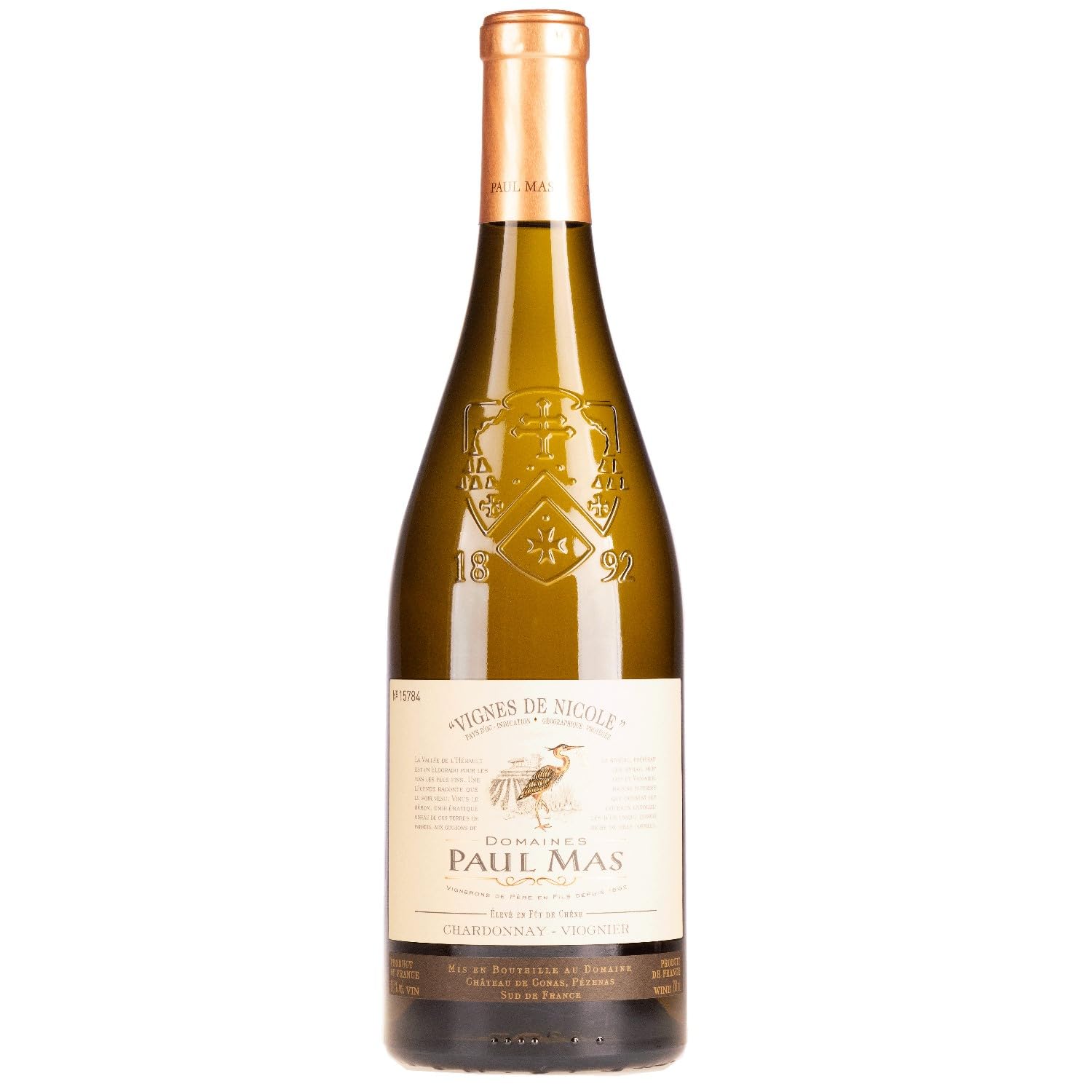 Domaines Paul Mas Paul Mas Vignes de Nicole Chardonnay Viognier Weisswein Weiss trocken Frankreich inkl. FeinWert E-Book (6 x 0,75l)