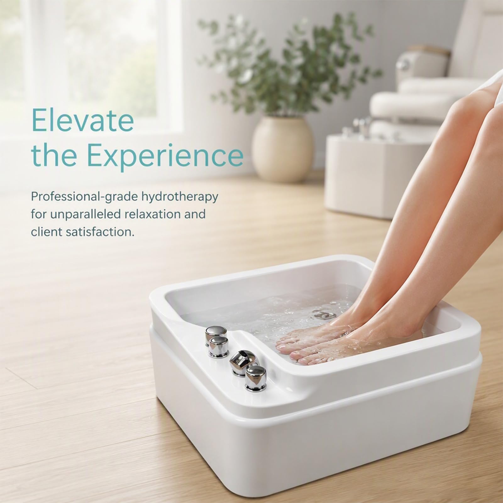 Pediluvio Spa Pedicure, Materiale Acrilico Modellato In Un Unico Pezzo | Design Della Base Antiscivolo, Design Dell'ugello A Ricircolo, Adatto for Saloni Bellezza