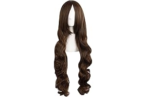 32 Inches/80cm Brown Long Hair Spiral Curly Cosplay Costume Wig