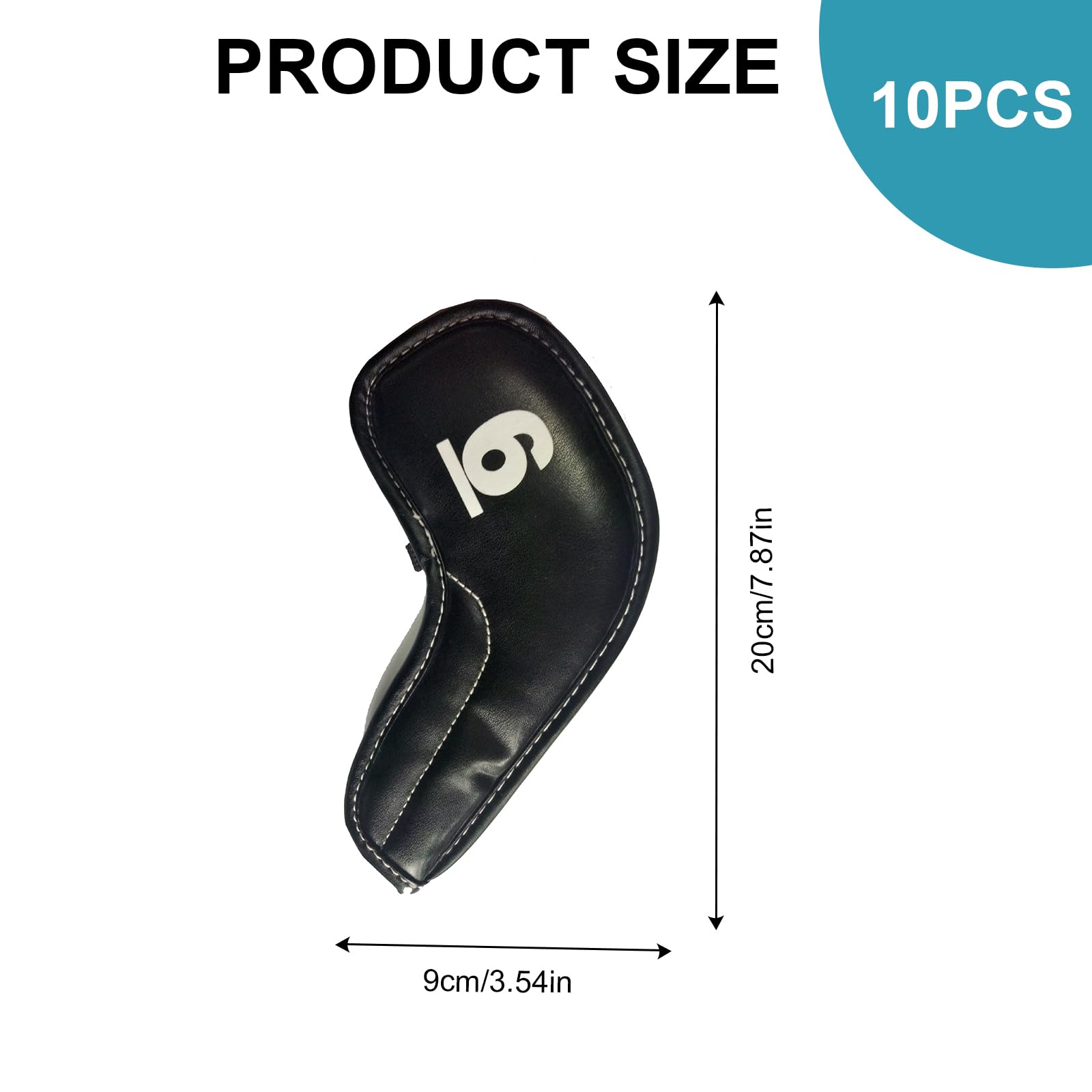 10pcs Pu Leder Golfs Iron Head Cover Club Headcover Wasserdicht Die Meisten Marken Iron Golfs