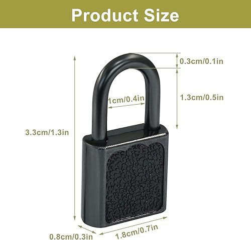 Miniatura 2 de Litoexpe 10 cerraduras pequeñas para equipaje pequeño con llaves, candado pequeño de metal, equipaje sólido para decoración de cajas de joyería