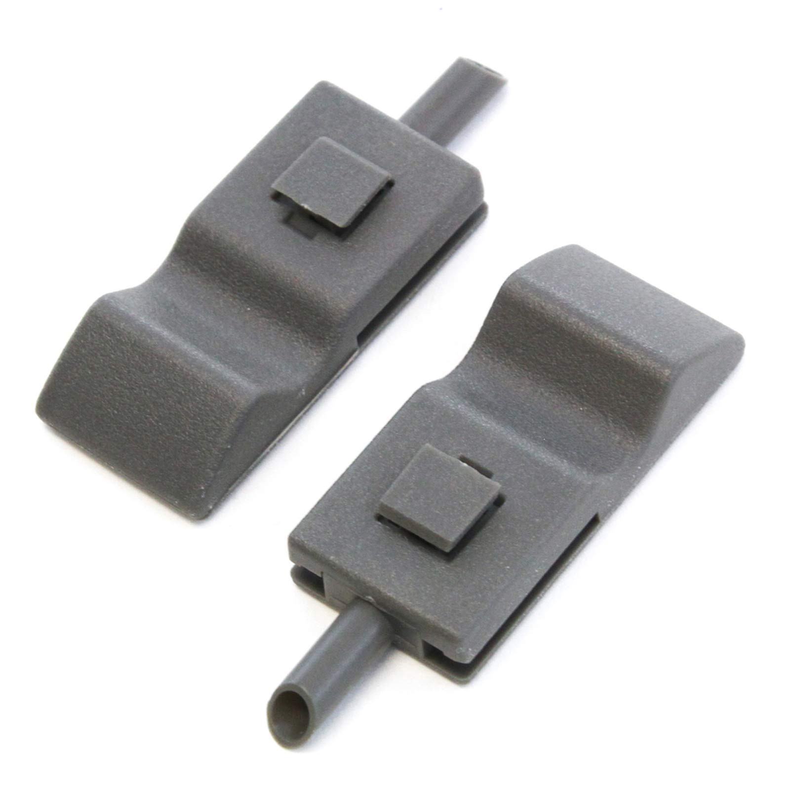 Red Hound Auto2 Titanium Grey (Very Dark Gray) Front or Rear Door Interior Lock Knobs Tab Driver Passenger Compatible with Chevrolet GMC Silverado Sierra 2007-2013 (07 Classic Model Excluded)