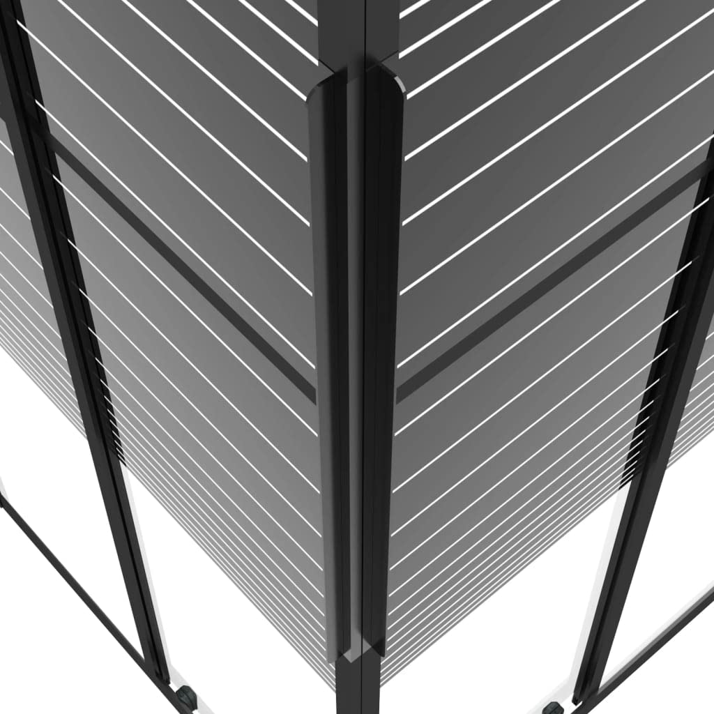 Box doccia con strisce ESG, 90 x 70 x 180 cm, nero, per bagno, parete doccia con profilo, paraspruzzi, porta doccia, angolo salvaspazio, robusto telaio in alluminio