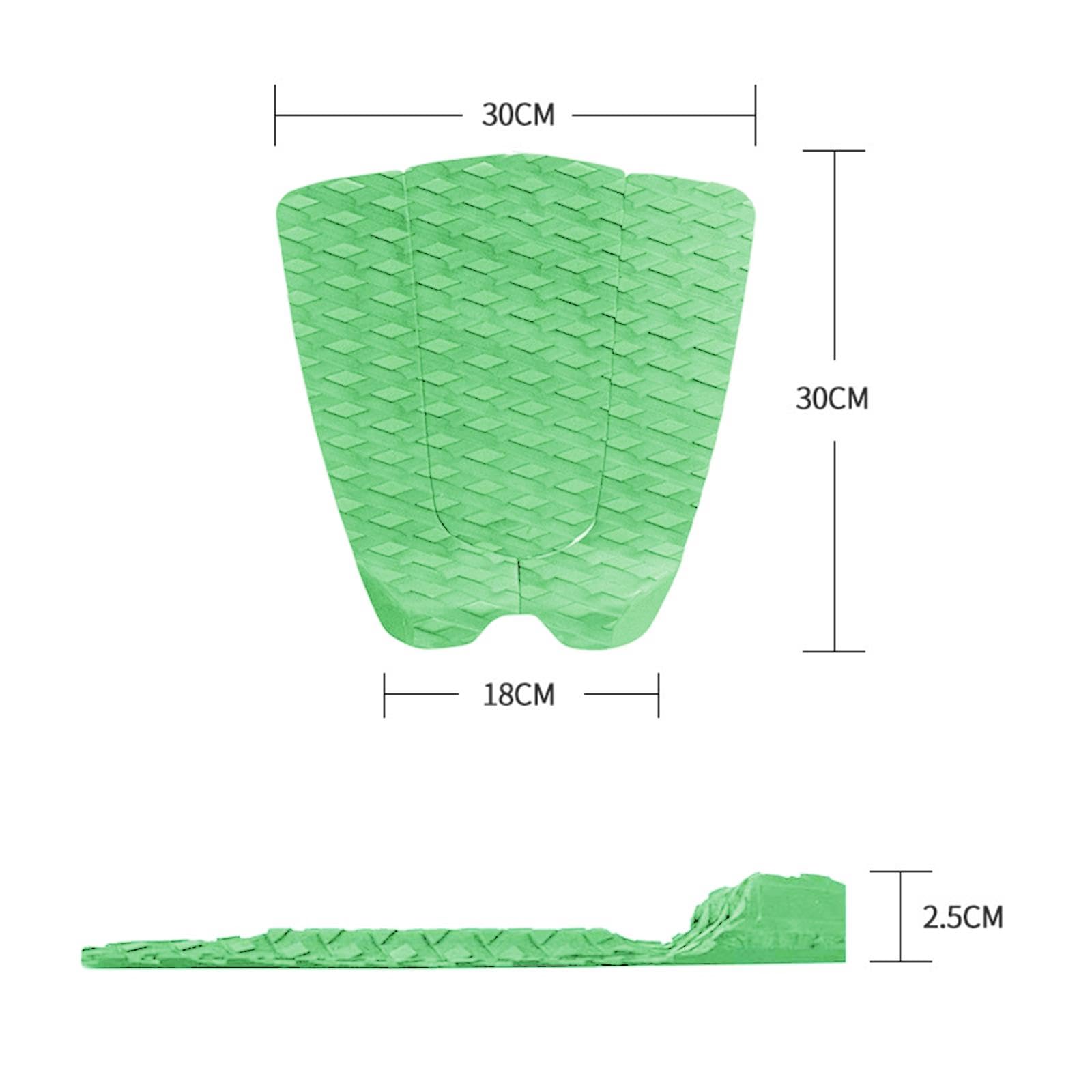Premium Surfboard Traction Deck Grip Set for Water Sports Enthusiasts, Green