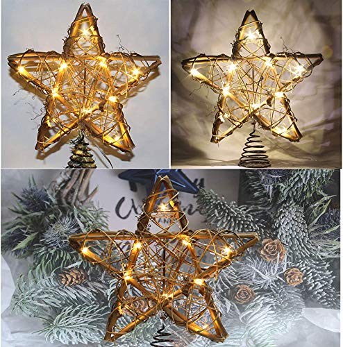 Natural Wicker Rattan Stars For Home Garden Wreath Tree Decoration Home Garden Diy Craft Art Wedding Decoration 20 Pcs(9Cm) #TOP6
