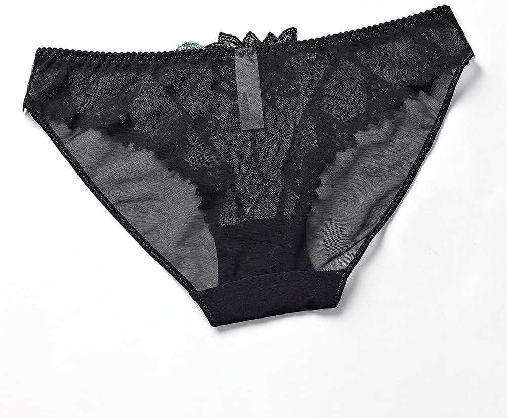 Lingerie Floral Lace Transparent Breathable Women's Underwear Bra Set for Women