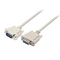 Vista 8 de PNGKNYOCN Cable serie de datos RS232 DB9 de 9 pines, macho a hembra DB9 recto Cable de extensión YOUCHENG para computadoras, impresoras, escáneres