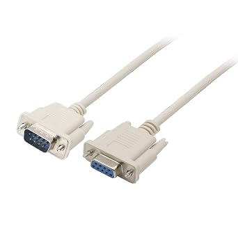 RS232 DB9 9 Pin Data Serial Cable, Male to Female DB9 Straight Through Extension Cable YOUCHENG for Computers, Printers, Scanners 4.5 Feet