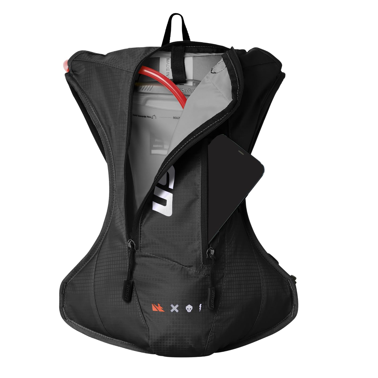 USWE Outlander Sac à Dos d'hydratation pour Moto, Course à Pied, randonnée avec Poche à Eau, Sac à Dos pour Homme et Femme, équipement pour Cyclisme, VTT