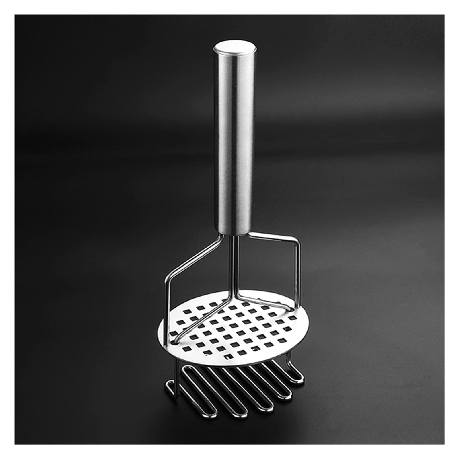 Kartoffelstampfer aus Edelstahl, Kartoffelstampfer, Druckschlammmaschine, Küchenutensilien for praktische, glatte Kartoffelbrei-Stampfer