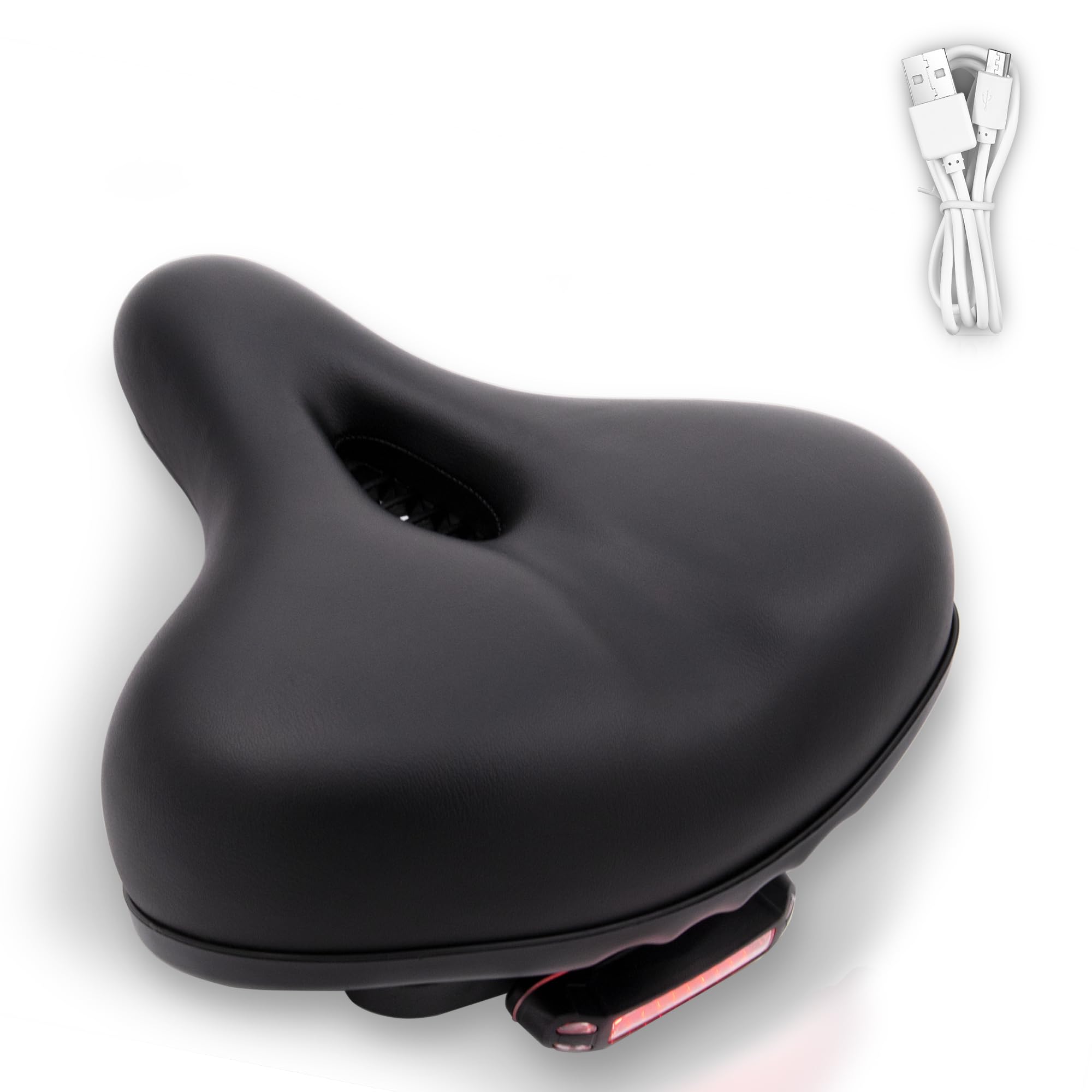 Ebike Seat Comfort Bike Saddle with Light.