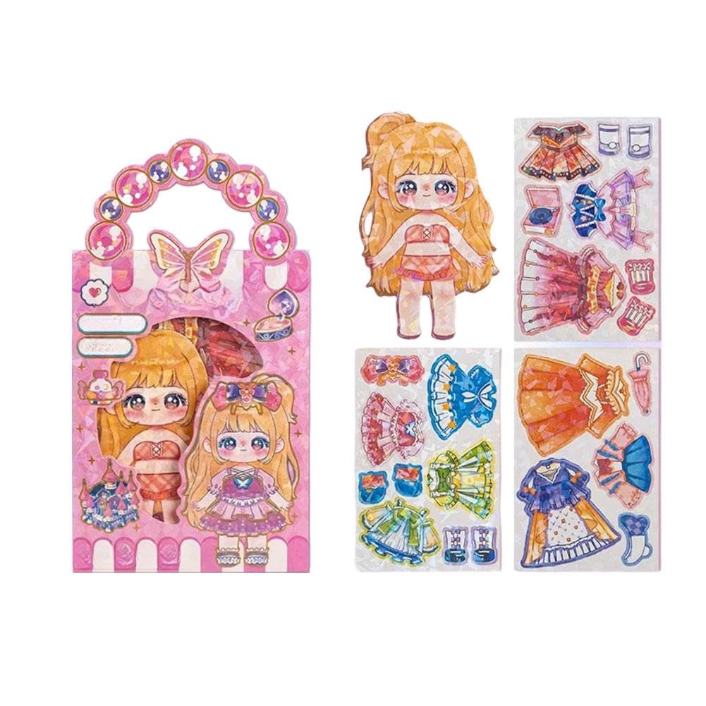 Adesivi magnetici per bambole vestire le principesse, bambole magnetiche per bambini, regali di compleanno fantasiosi, creazione di Refrigera