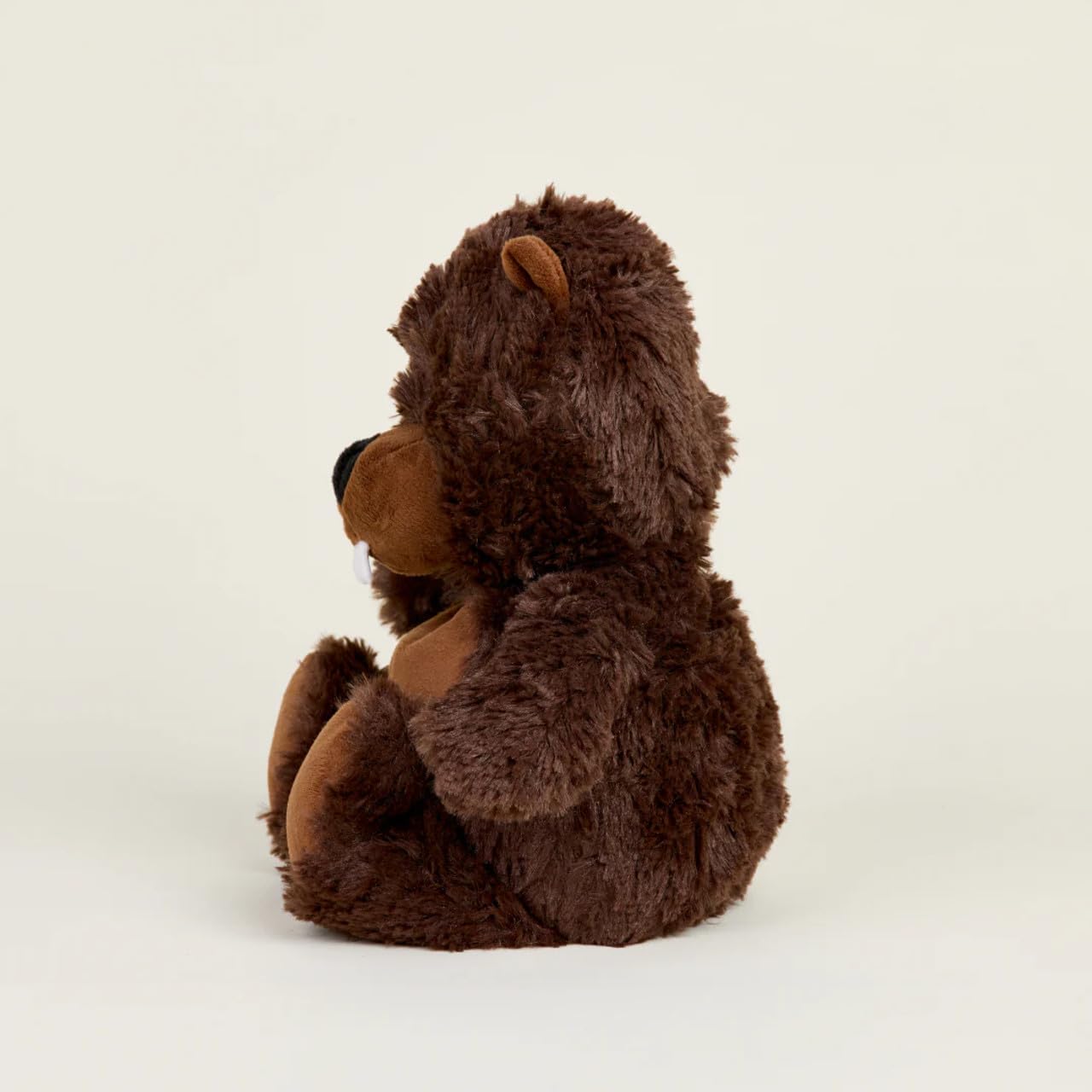 Warmies Plüsch Biber Mikrowellenfähig Groß, Gewichtiges Wärmbares Kuscheltier für Kinder und Erwachsene, mit französischem Lavendelduft
