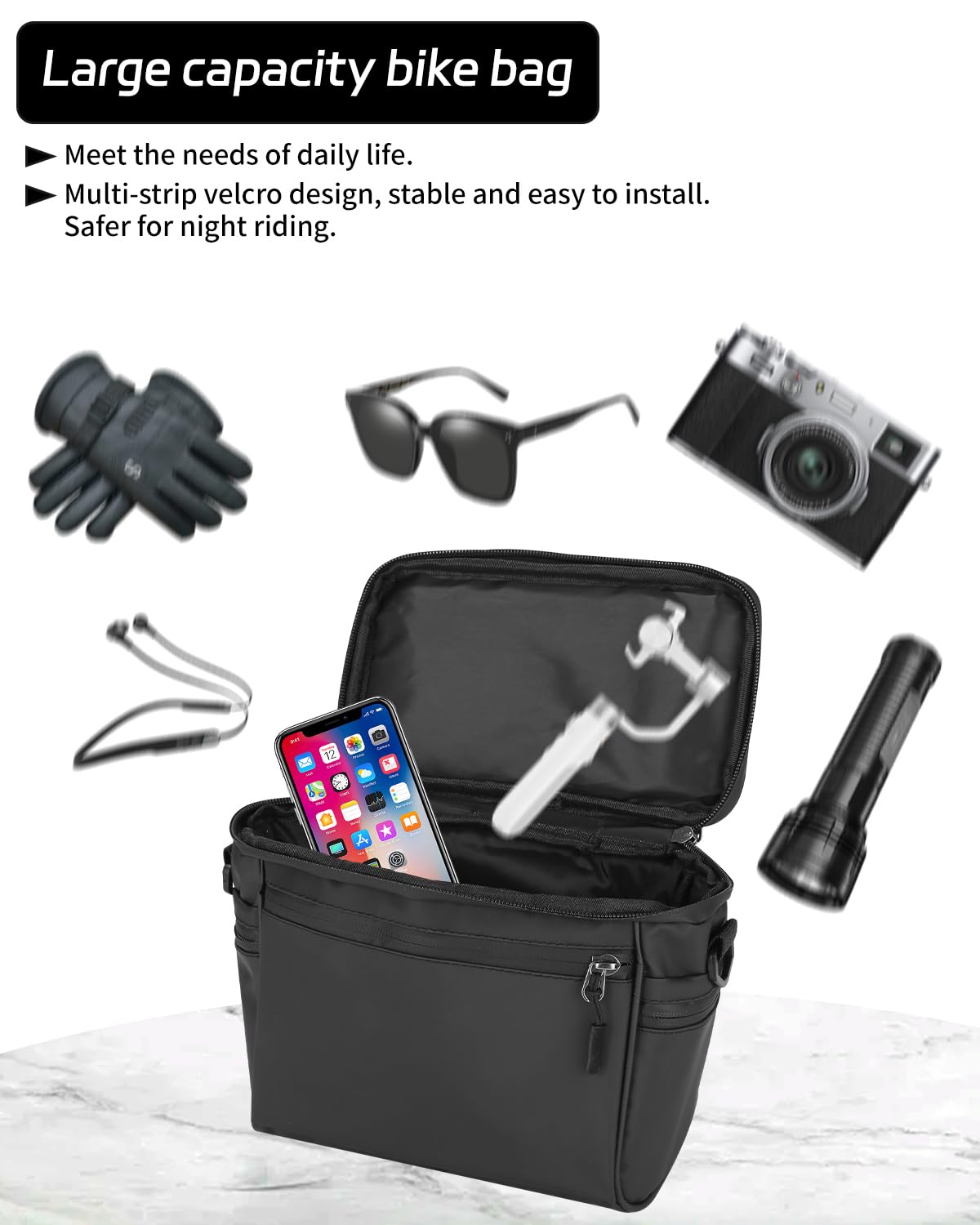 Fahrrad Lenkertasche Wasserdicht - Handyhalter Mit Touchscreen
