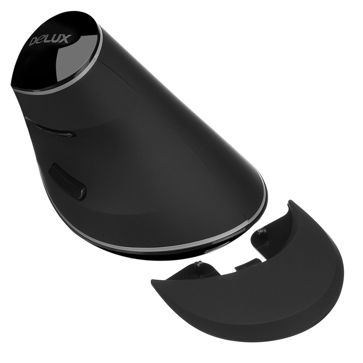 Delux M618 Plus 1600Dpi 6 Pulsanti Mouse Verticale Senza Fili Ergonomico
