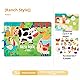Kibi Busy Book Montessori 3 Jahre, pädagogisches Quiet Book Puzzle, Montessori Sensorische Bücher für Kinder, 9 Themen Lernspielzeug Vorschule Matching Game Toy Interaktives Spielzeug (Farm)