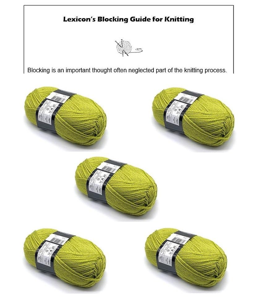 Ovillo verde Aran de 100 g en pack de 5 unidades para labores de punto y ganchillo de primavera 5
