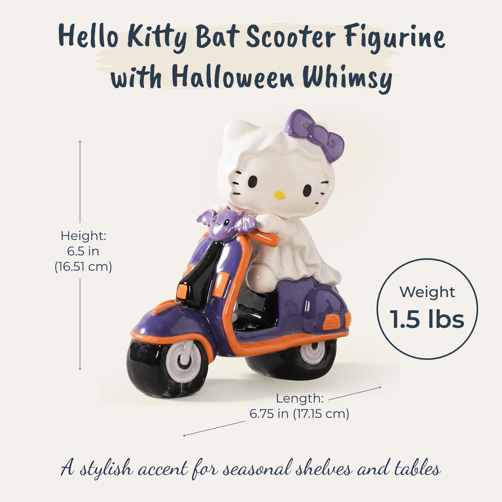 Hello Kitty ランタン付きフィギュア Amazon.com: Blue Sky Clayworks Hello Kitty Bat Scooter Figurine