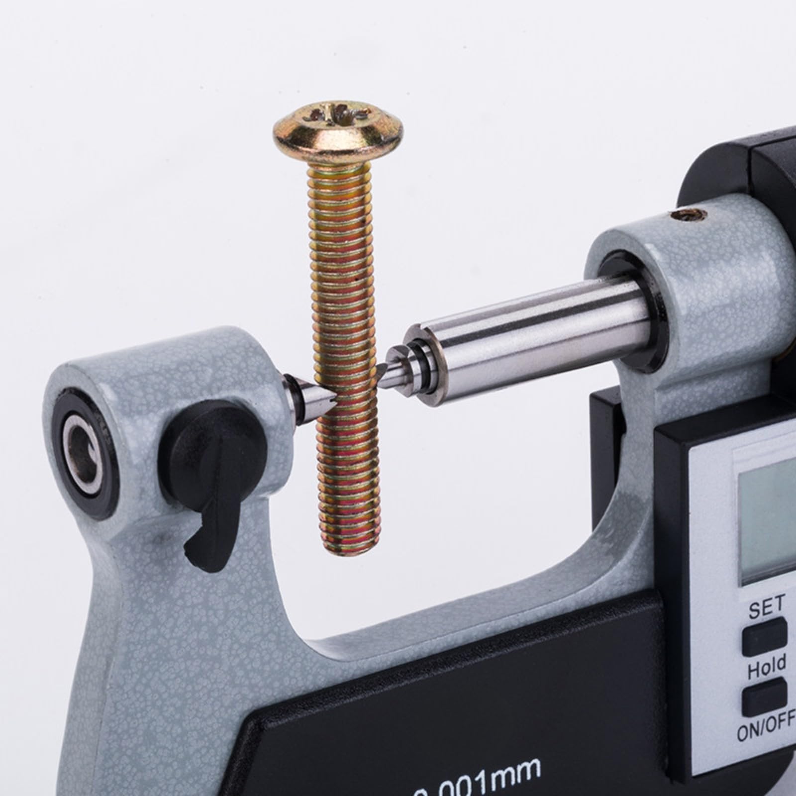 Micromètre à filetage numérique, F0200, 0-25-50-75-200 mm, Résolution