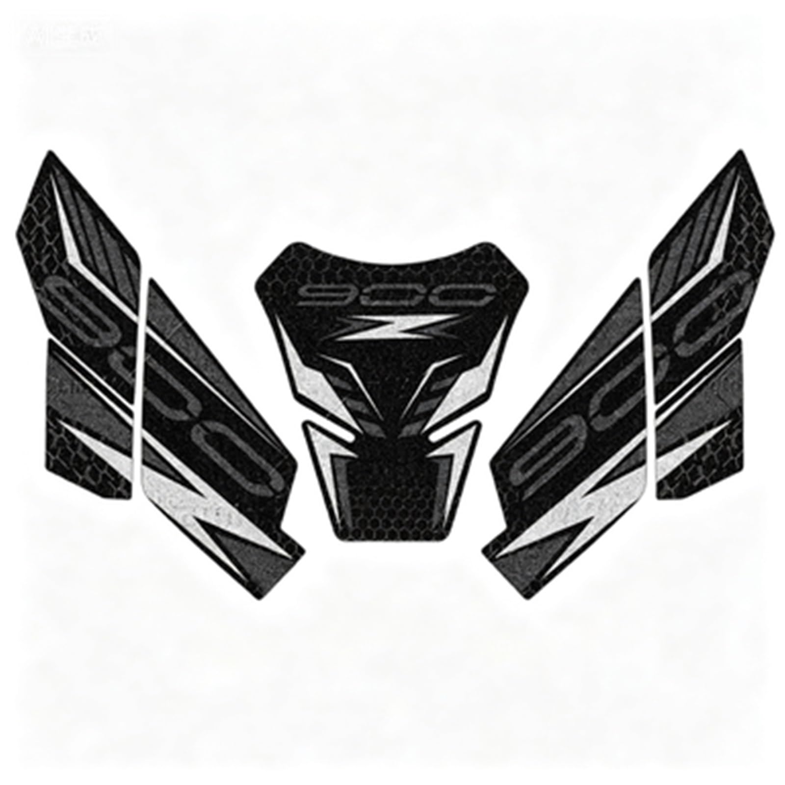 Piwine Color4 Motorcycle Tank Pad Stickers Anti-Slip Gas Protector Decals Kit Waterproof For Kawasaki For Z900 2017-2024 Kneepad