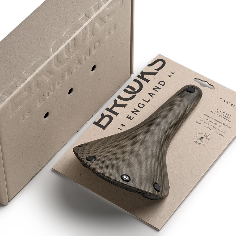 Brooks Unisex Fahrradsattel C17 Cambium, Mud - Grün, 804000