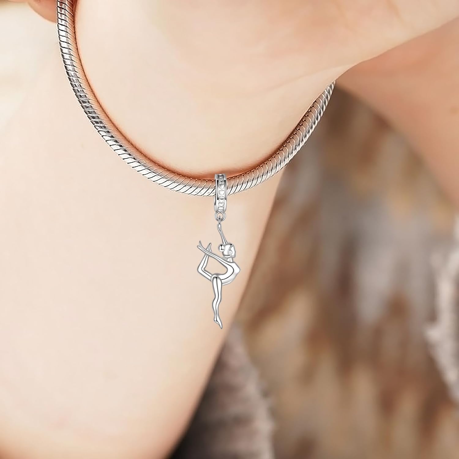 Gymnastics Charms for Necklace Bracelet 925 Sterling Silver Gymnast Bead Jewelry Gifts Women Daughter - Image 6