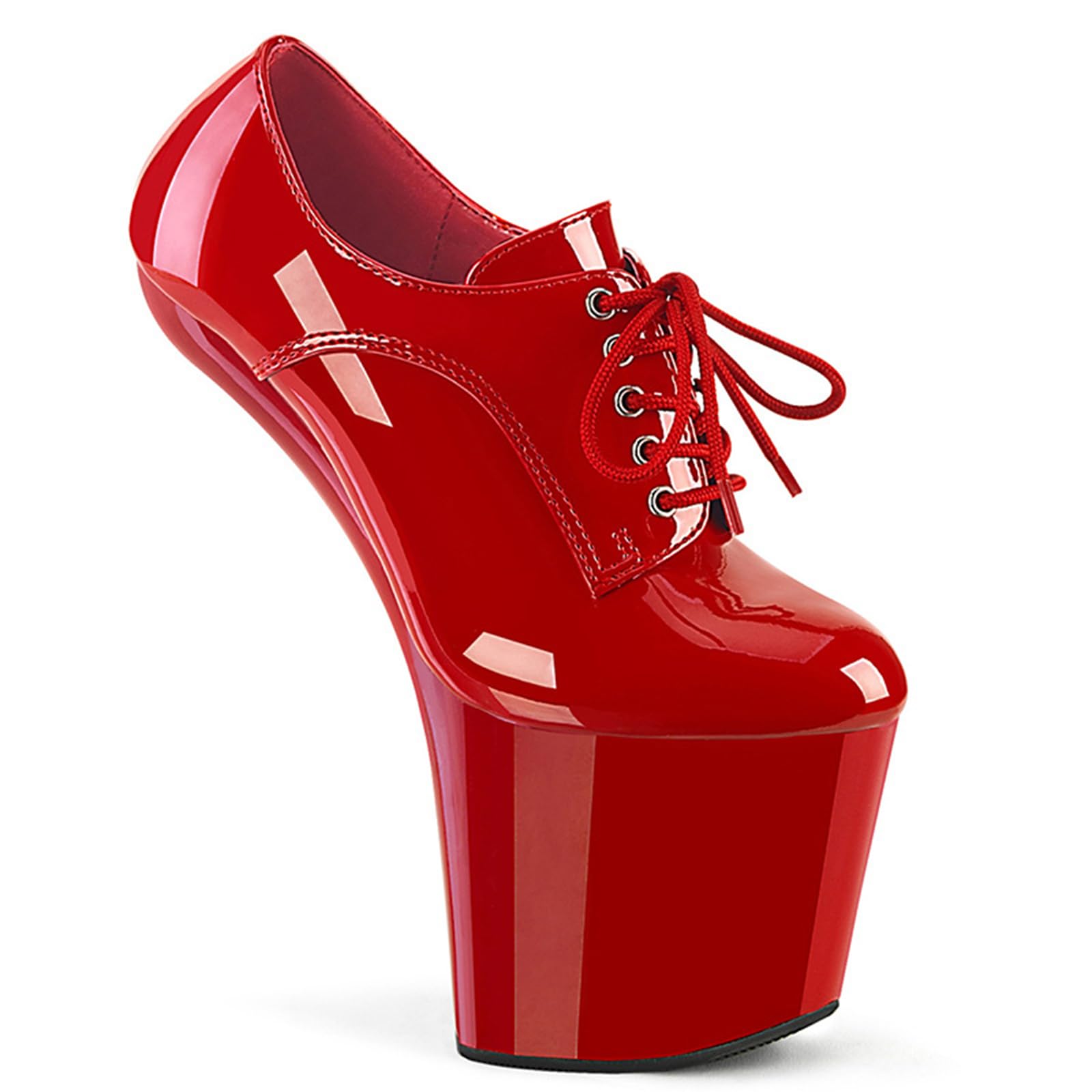 Zapatos De Baile En Barra para Club Nocturno De 20CM Zapatos De Charol con Punta Redonda Y Correa Sin Tacón Plataforma Impermeable Zapatos De Pasarela Sexis De Gran Tamaño