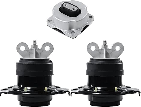 3PCS Front Left Right Engine Motor Mount and Transmission Mount Set Compatible with Chrysler 300 & Dodge Charger, Challenger 2011-2022 3.6L 5.7L Automatic Transmission, Replace A5522 A5388
