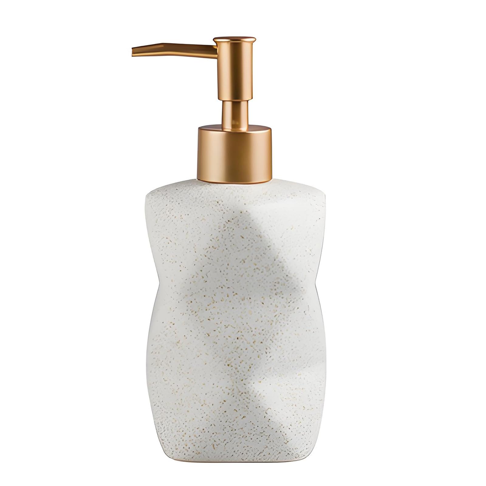 Elnwnnkc Ceramic Bottle Dispenser with Easy Press Top Weight Base Slip Proof Liquid Dispenser for Stability on Countertops Not Fall Soap Container