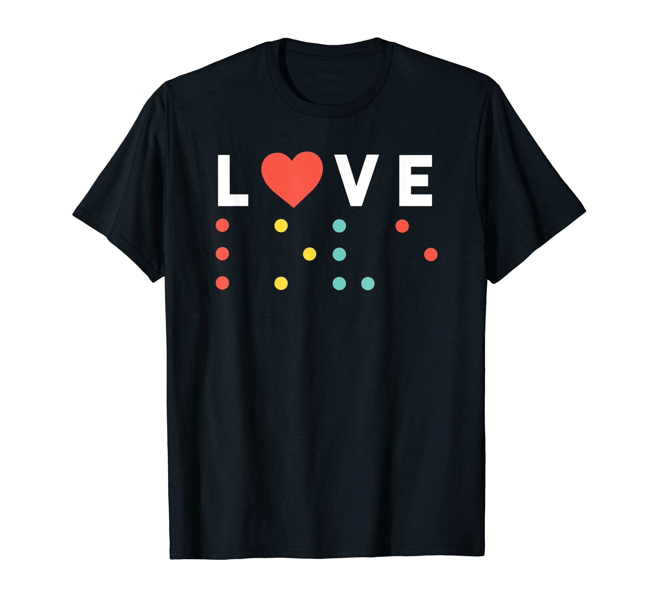 Barefoot GangVintage Love, Braille love gift, red heart T-ShirtOEKO-TEX STANDARD 100