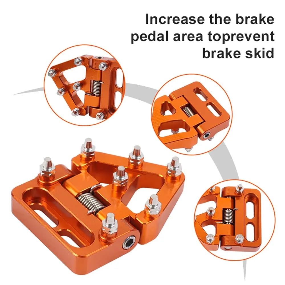 Faltbare Motorrad Bremspedale Hinterradbremspedal Stufenspitzenplatte für 390 690 790 890 990 950 1050 1090 1190 1290 Super Adventure ADV 125-530 SX EXC XC F Husqvarna Sherco Beta GasGas Husaberg
