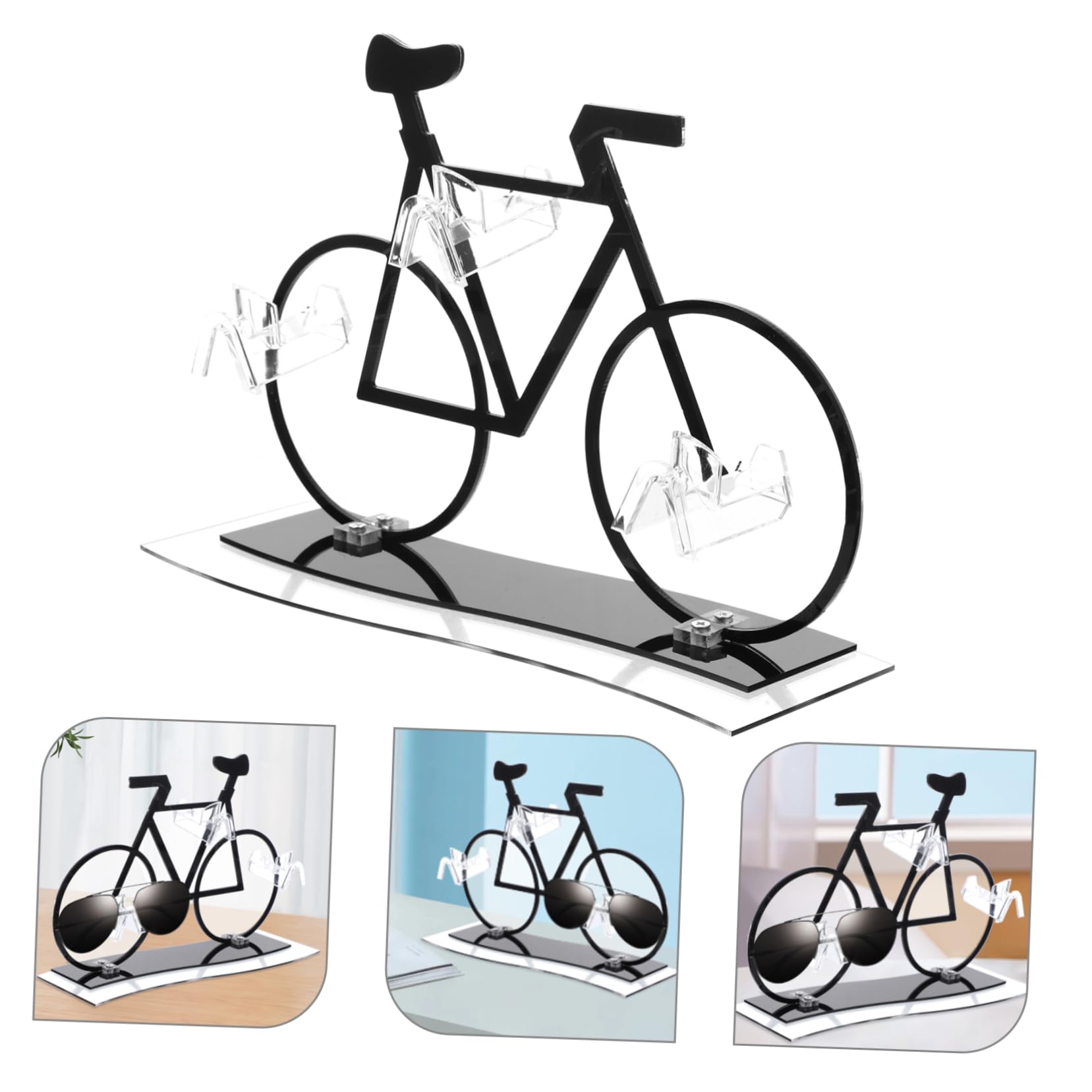 Zerodeko 5stücke Shaped Acrylic Sunglasses Display Stand Kreativer Brillenhalter Für Sonnenbrillen Stabiler Eyewear Organizer Dekorativer Tischständer Für Zuhause Und Büro
