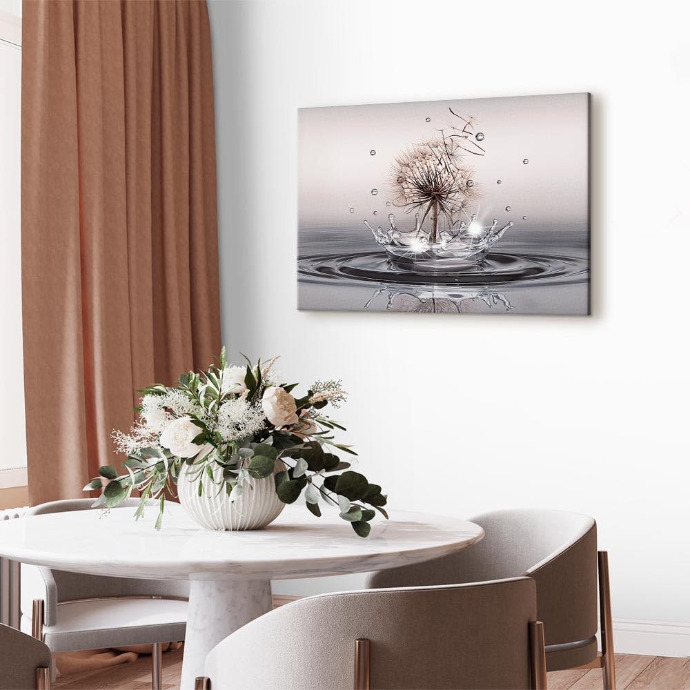 murando Cuadro en Lienzo Diente de leon 120x80 cm Impresión de 1 Pieza Material Tejido no Tejido Impresión Artística Imagen Gráfica Decoracion de Pared – Flores Abstracto Naturaleza b-C-0733-b-a