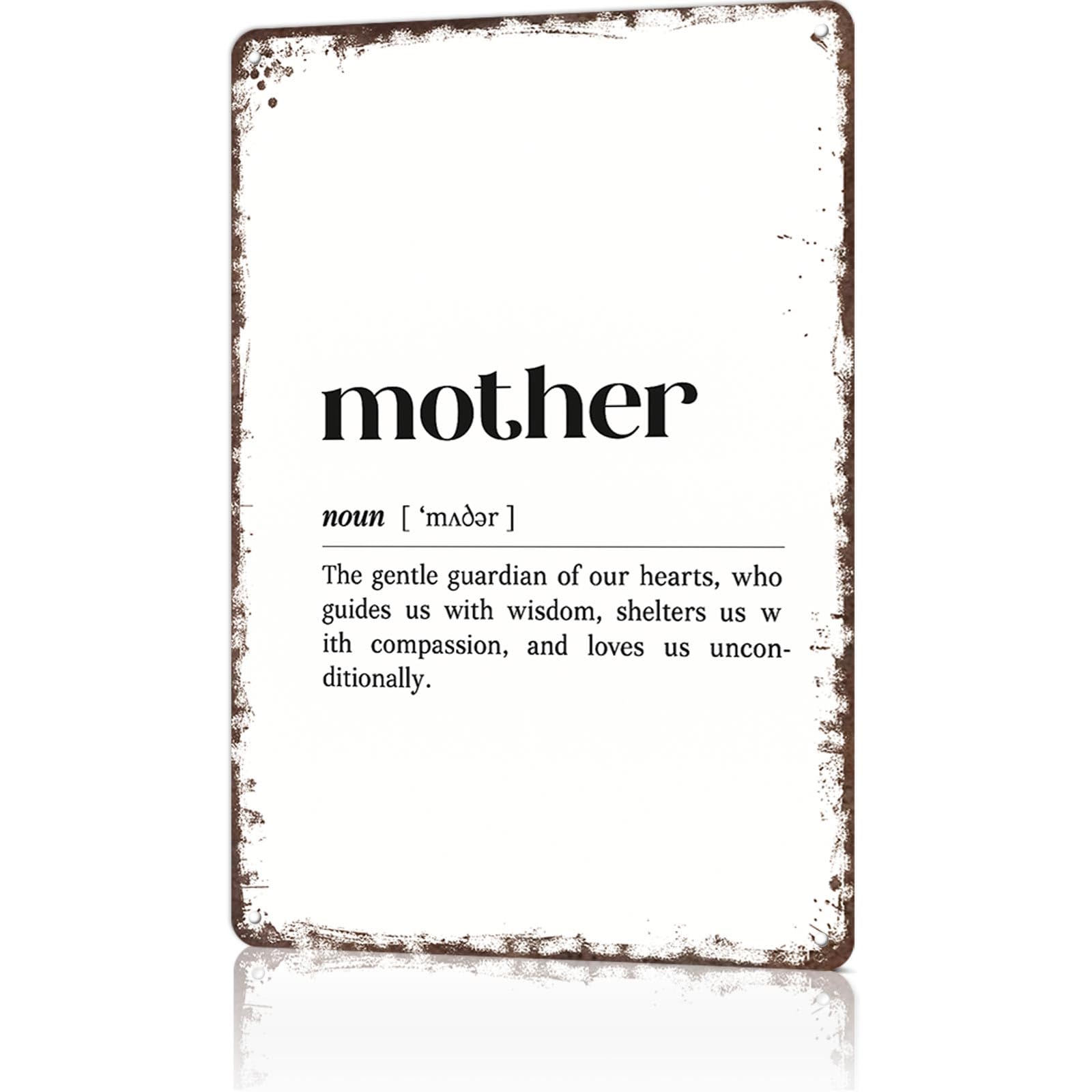 KWQDOZF Funny Metal Signs Poster 8x12inch Mother Aluminum Sign Wall Art For Home Room Bedroom Office Decor