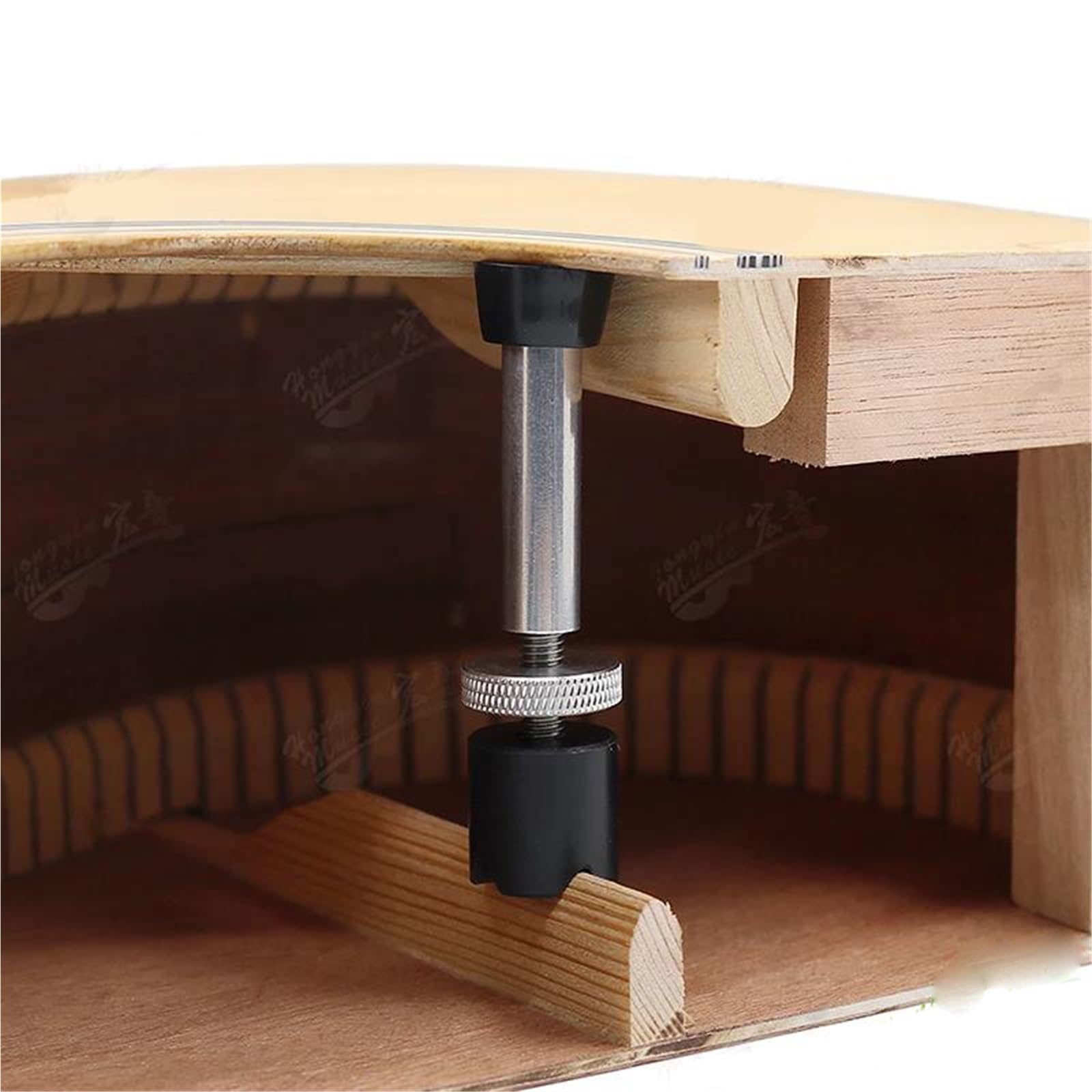 Juego Herramientas Ajuste Guitarra Herramienta De Reparación Guitarra Soporte Para El Cuerpo Tornillos Latón(Aluminum Large)