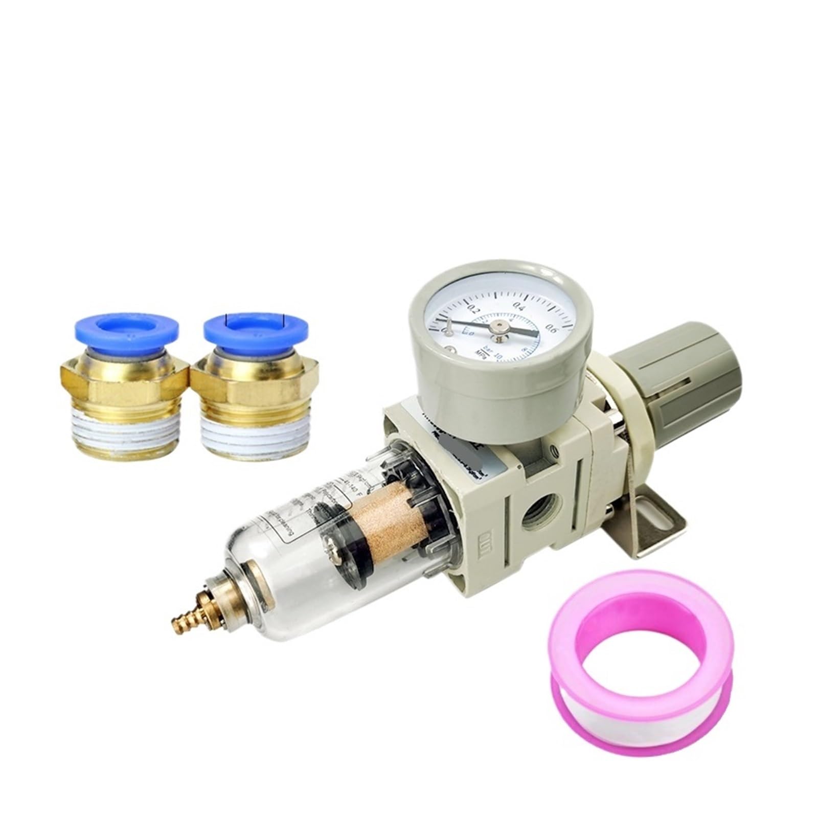 AYNRJKKX Copper core AW2000-02 Pneumatic Compressor air Filter Source Treatment Pressure Regulator(AW2000-02 C PC8-02)